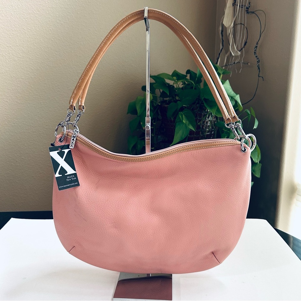 NWT Maxx New York Pebble Leather Shoulder Bag. New, Never Used!
